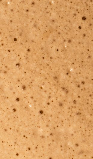 foam from an iced coffee