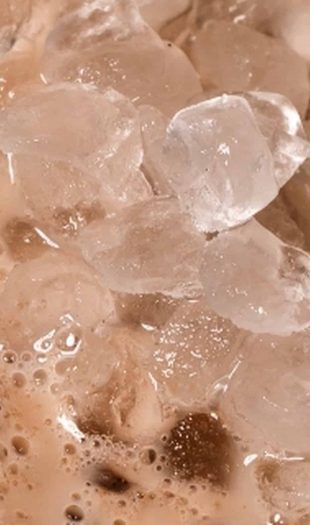 ice in iced coffee